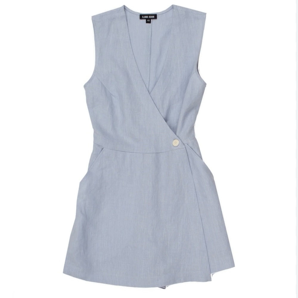 Ilana Kohn Light Blue Wrap Jumpsuit